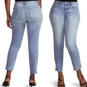 NYDJ Curves 360 Light Wash Skinny Ankle Jeans 18